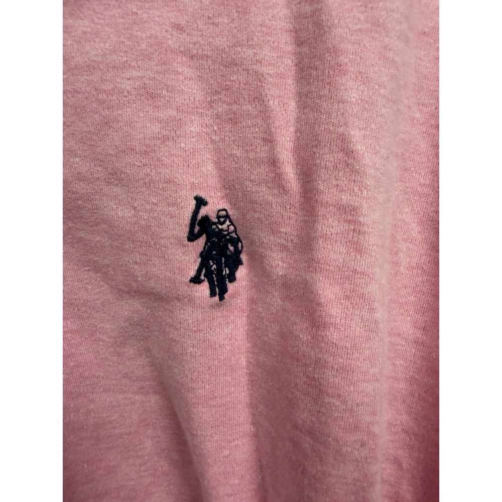 U.S. Polo Assn. Luxury Feel Men's Pink Short Sleeve Polo Shirt L Embroidered - Picture 4 of 5